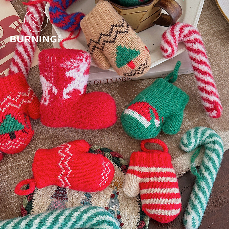 贝影圣诞糖果系列迷你袜子靴子