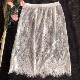 纱裙单层蕾丝打底裙性感蕾丝宽松大码 半身裙内搭裙外搭裙衬裙罩裙