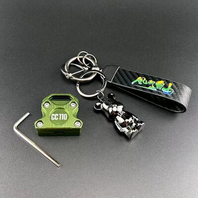 适用本田幼兽CC110钥匙壳套铝合金机车钥匙头复古扣钥匙柄改装件