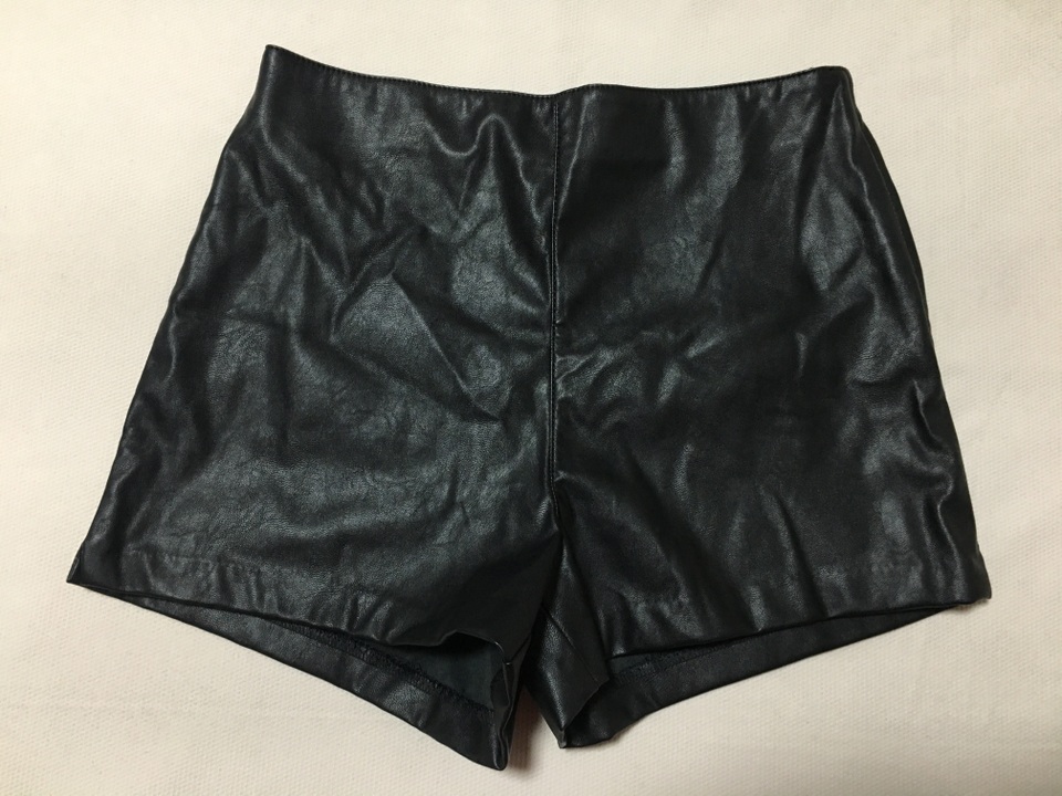 中高腰甜酷外贸短裤拉链