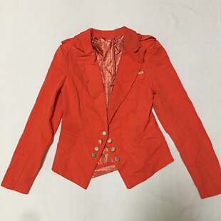 收腰短款 样衣无标 简约修身 微瑕 小码 外套 经典 小西服开衫