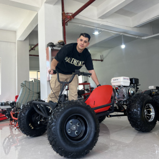 四冲越野卡丁车成人网红漂移车四轮游乐场儿童沙滩摩托车燃汽油版