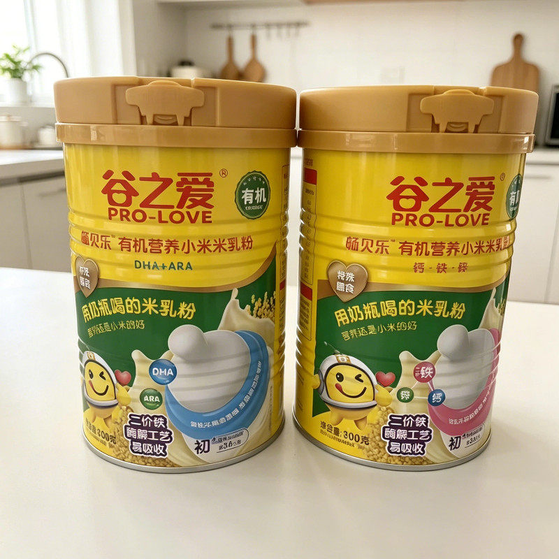 谷之爱畅贝乐有机小米米粉宝宝辅食婴幼儿营养米糊米乳外出即食