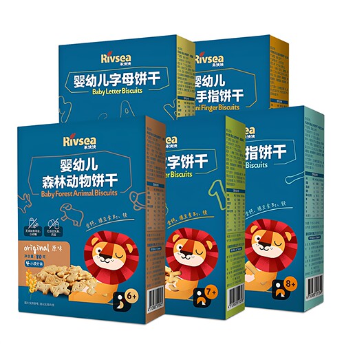 禾泱泱饼干婴幼儿童字母动物零食