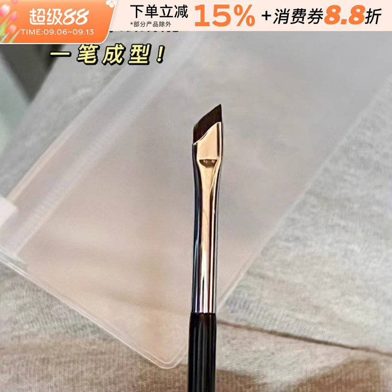 超薄斜角刀锋眼线刷镰刀眉刷中国图片