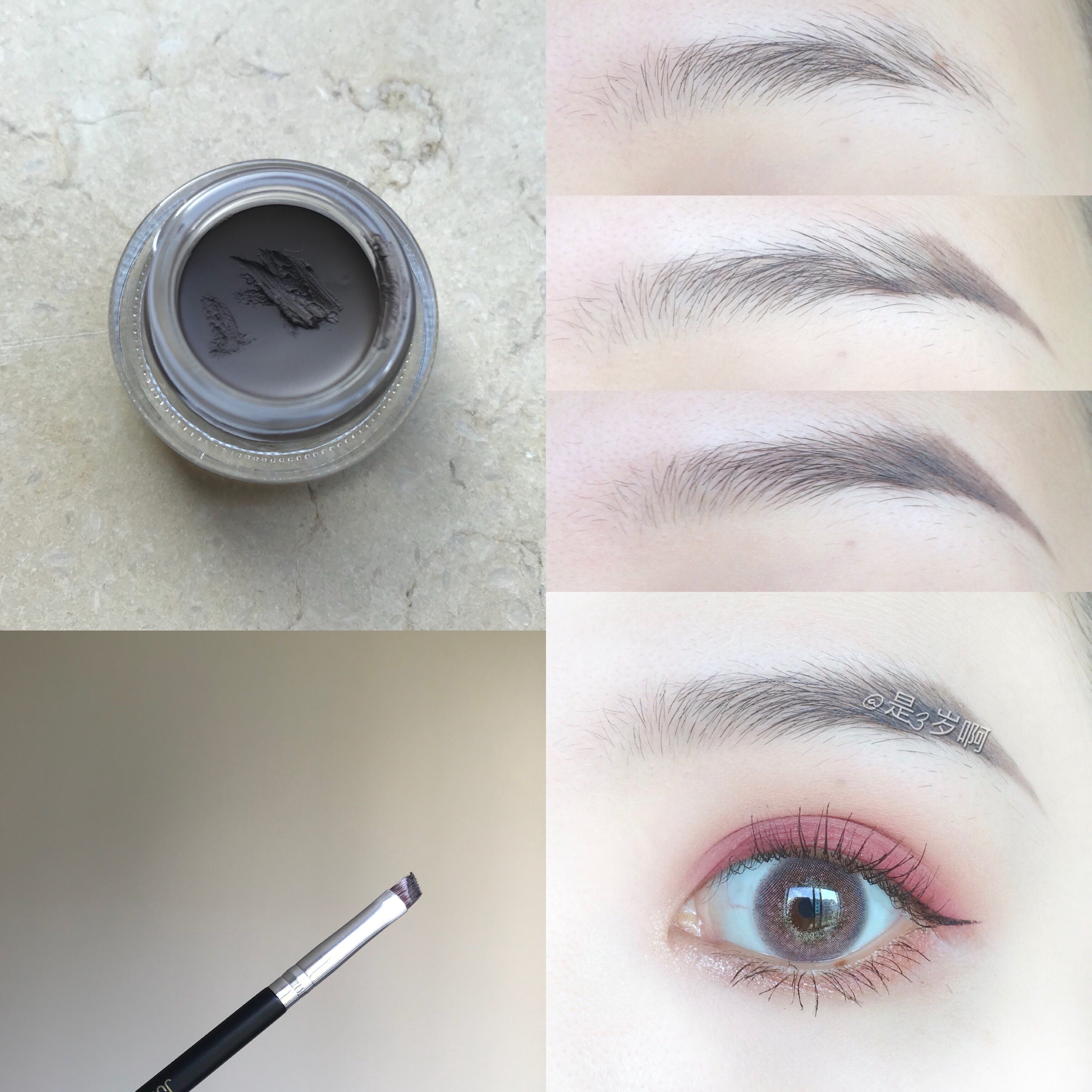 Judydoll橘朵眉膏防水防汗不脱色女持久染眉膏眉胶眉粉眉笔初学者