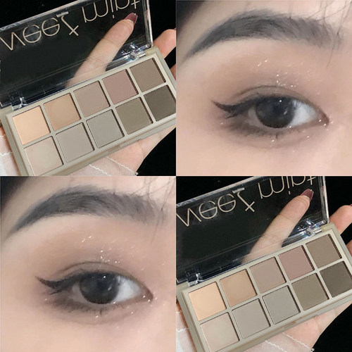 sweetmint10色眼影盘哑光低饱和