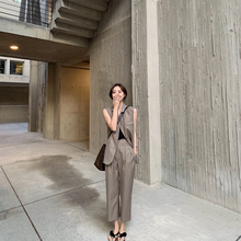 外套女 马甲夏天外穿 中长款 ANNA ASM 通勤出街两不误四件套西装