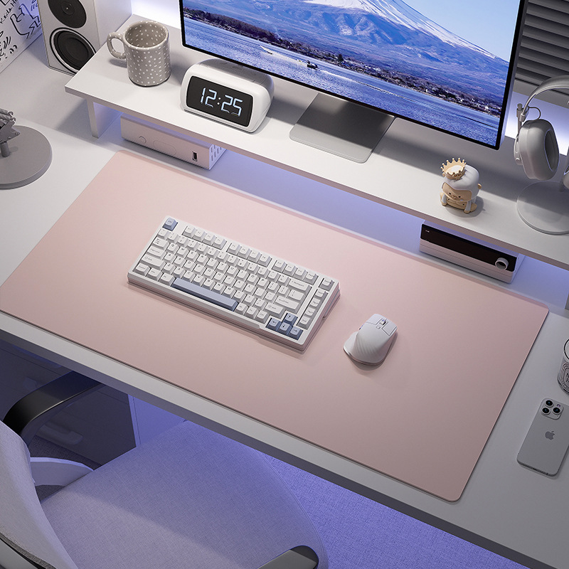 鼠标垫超大防水耐脏pu皮革桌垫办公桌面笔记本键盘电脑桌垫高级感