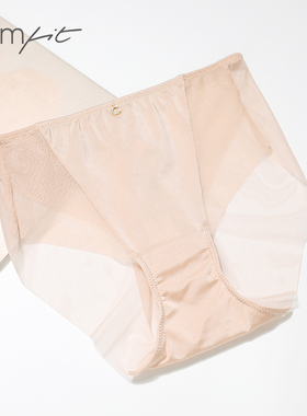 安莉芳Comfit红色本命年中腰网纱弹力三角裤纯棉裆内裤女C200091