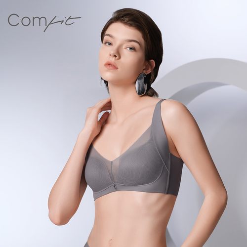 新款舒适薄款显小聚拢无钢圈文胸