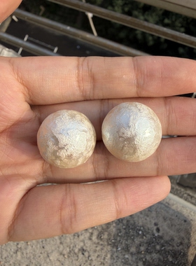 【云絮】法式复古棉花耳钉百搭简约气质鹭青一同款实用时尚优雅