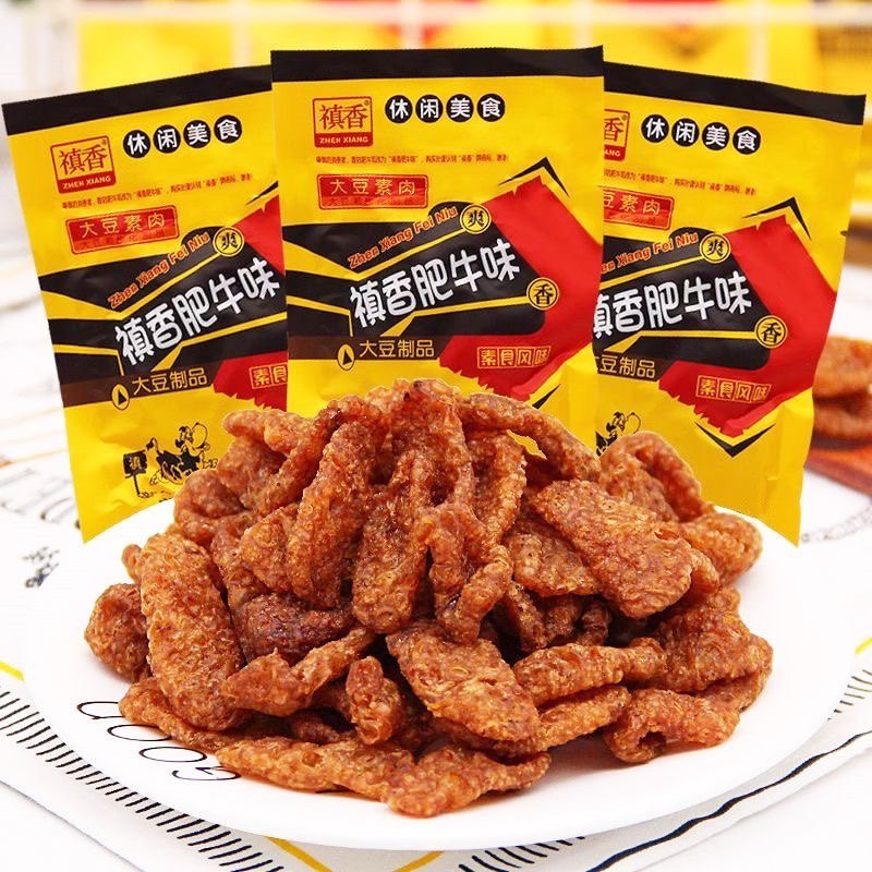 禛香香菇肥牛90后儿时童年怀旧素肉辣条小零食