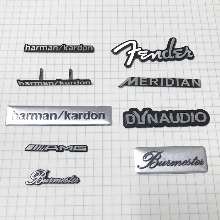 哈曼卡顿jbl锐威音响标志贴汽车音响贴丹拿bo金属贴纸se柏林之声