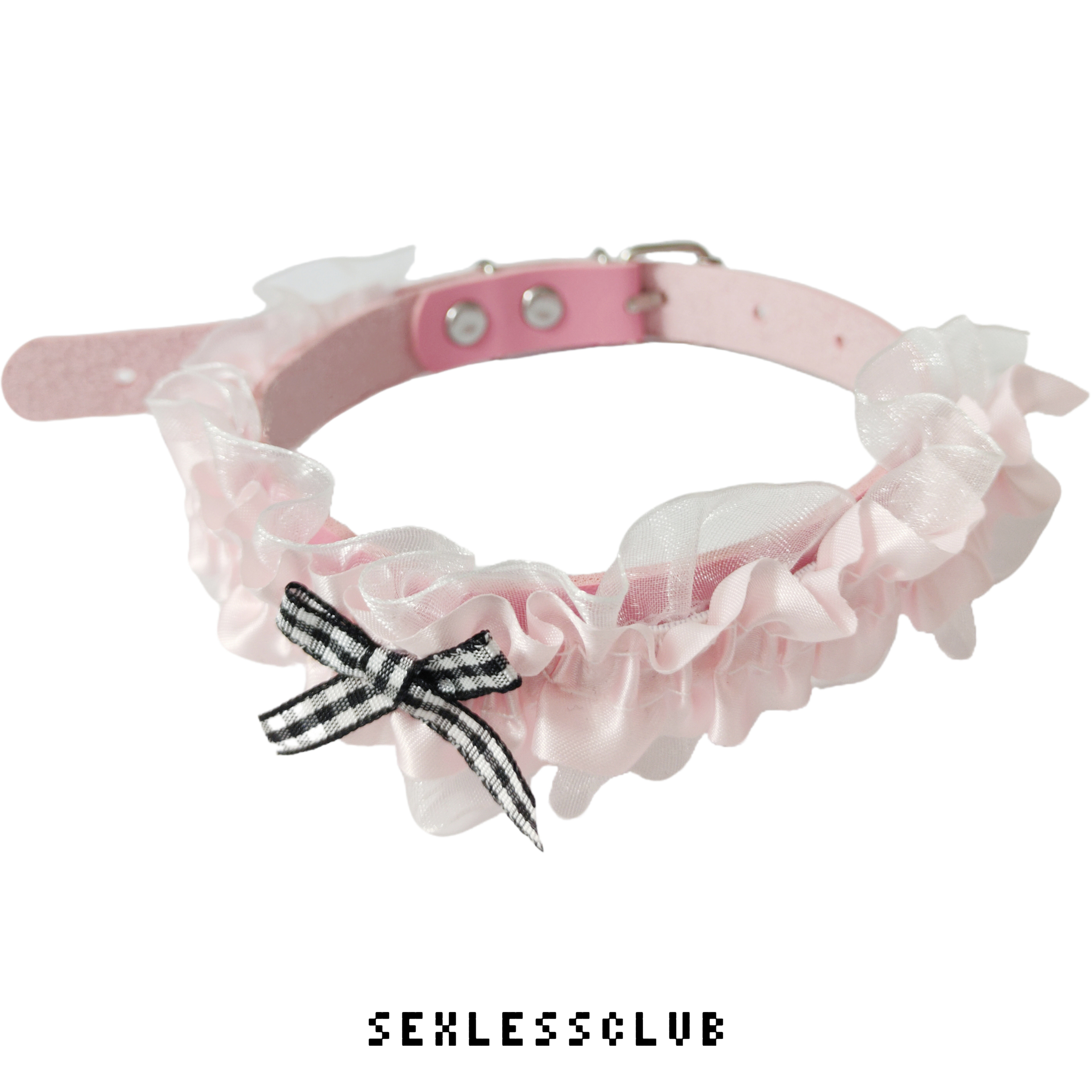 创口光合原创Lolita项圈蕾丝粉色choker甜美可爱蝴蝶结芭风蕾项链