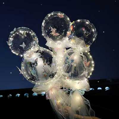 网红生日场景布置透明波波球摆摊