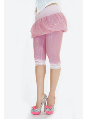 Kiss Order-2025ss 百搭2010s翻折弹力腰头亮片闪花苞蓬蓬裙