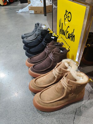 YellowEarth牛津底新款羊皮毛一体短靴男士布鲁克保暖棉厚雪地靴