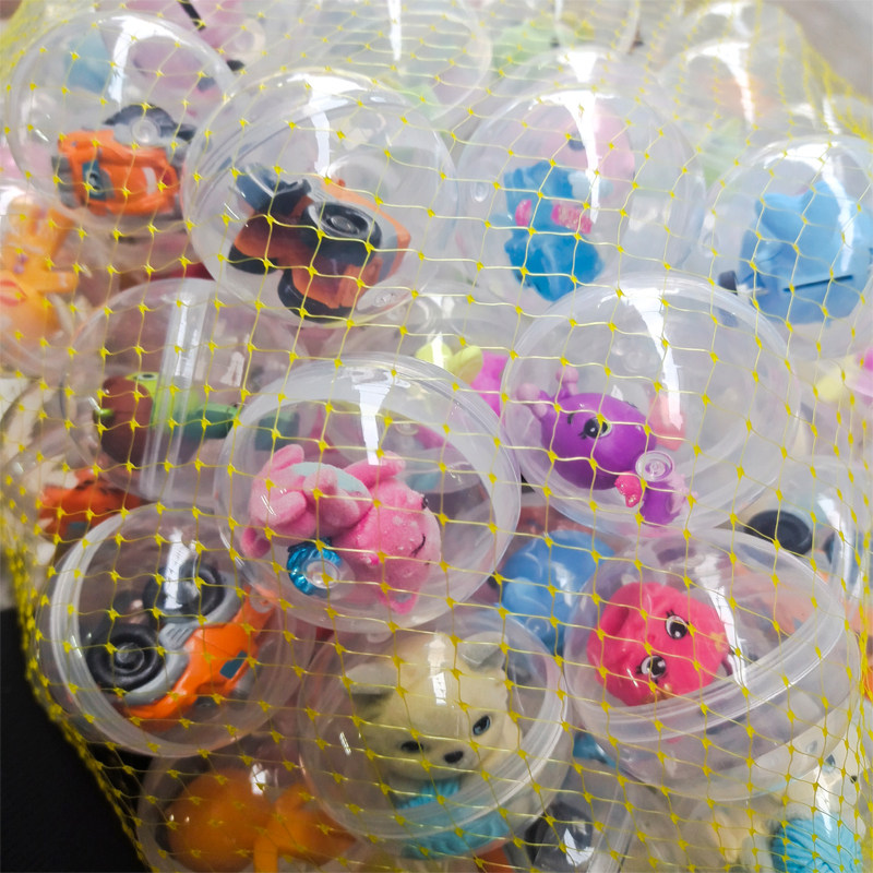 45mm扭蛋迷你全透明扭扭蛋儿童玩具小礼品一元两元扭蛋球现货包邮