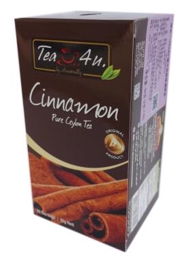 Tea4U谛友肉桂味进口锡兰红茶25包装茶包袋泡茶CinnamonTeaBag