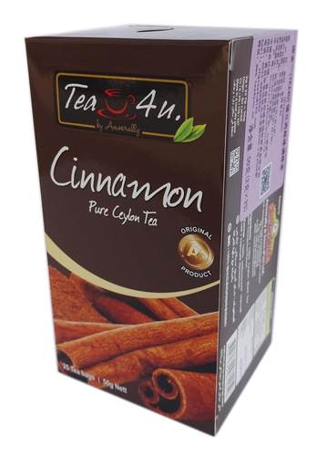 Tea4U谛友肉桂味进口锡兰红茶25包装茶包袋泡茶CinnamonTeaBag