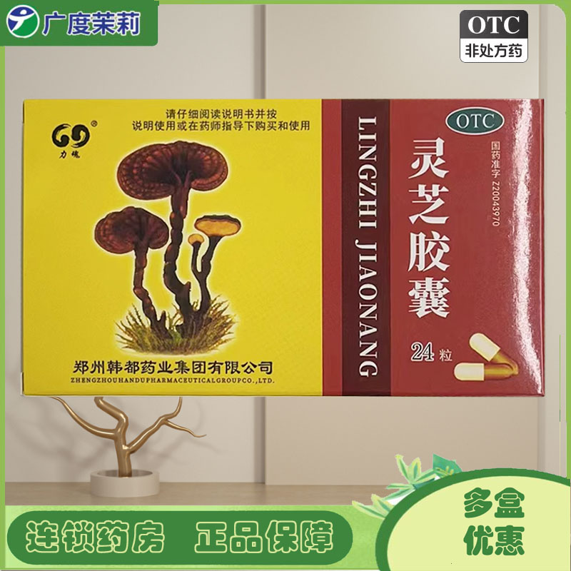 【力魂】灵芝胶囊0.27g*24粒/盒神经衰弱失眠健脾和胃