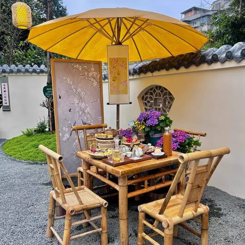遮阳伞庭院伞户外摆摊伞防晒防紫外线晴雨两用老式油布伞纯手工伞