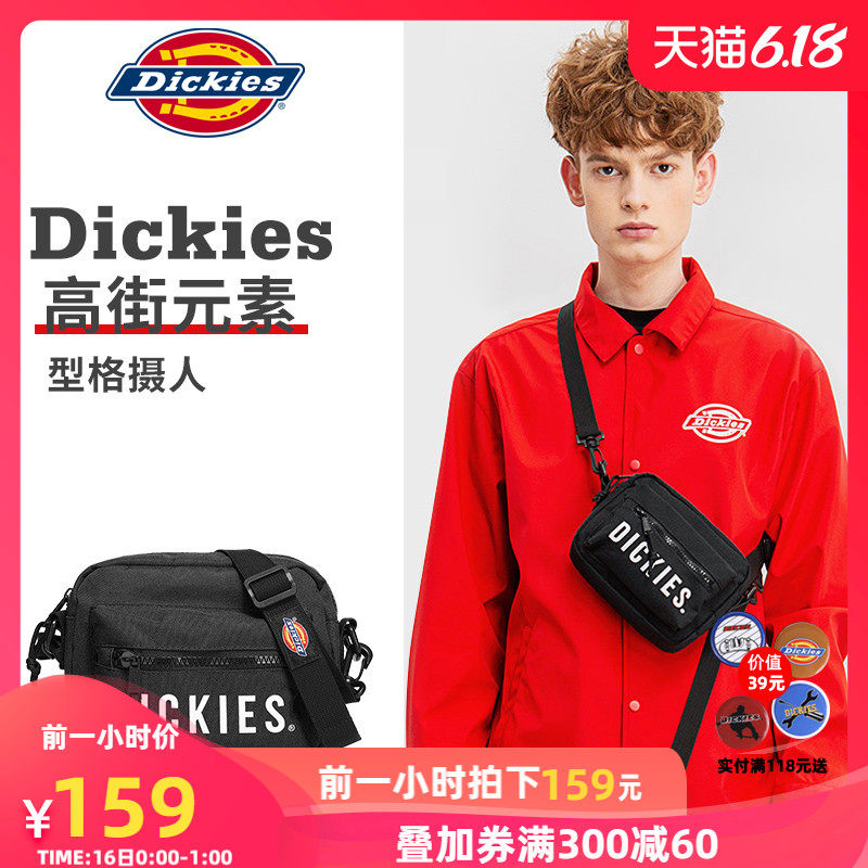 Dickies小包潮牌学生简约男ins韩版印花迷你小方包休闲单肩斜挎包