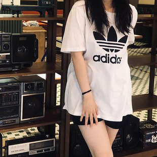 H06642 adidas阿迪达斯三叶草男女情侣运动休闲圆领短袖 T恤GN2899