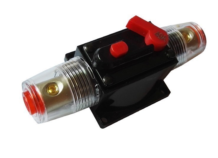 改装汽车自恢复断路器音响保险丝座短路电源自动开关盒100A200A