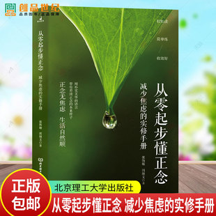 减少焦虑 实修手册 张海敏 正版 正念减压正念冥想认知行为疗法 从零起步懂正念 弭继文 告别焦虑抑郁自信疗愈心理学书籍 新书