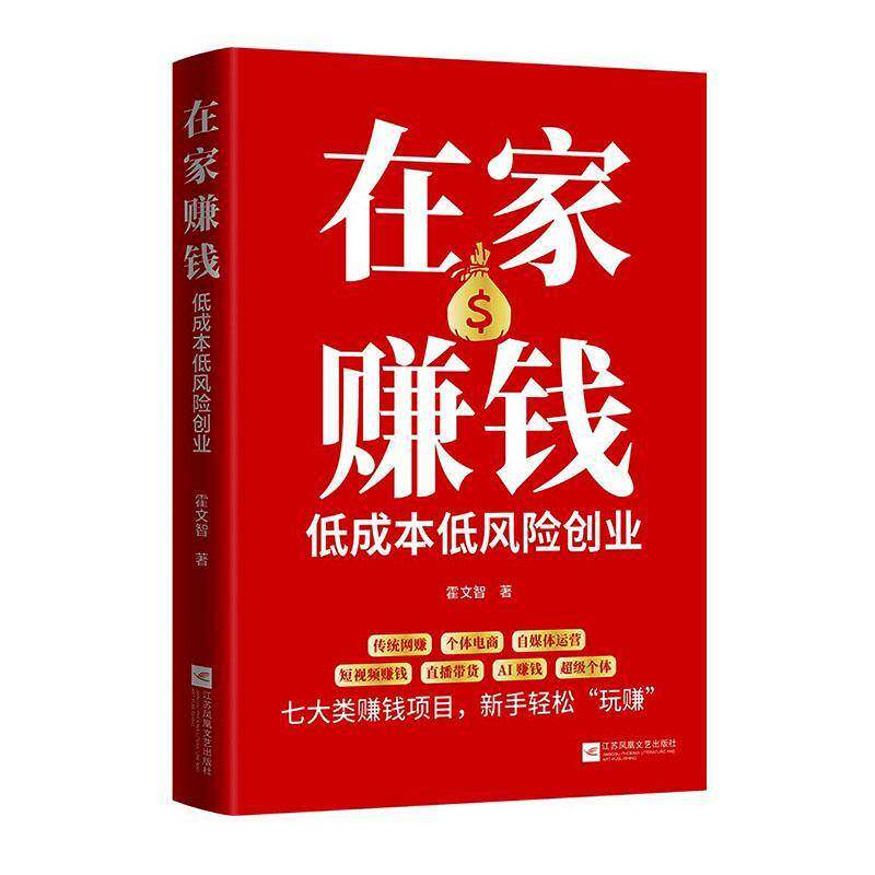 在家赚钱:低成本低风险创业霍文智江苏凤凰文艺出版社9787559480781 管理书籍