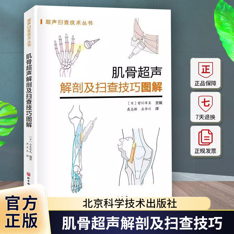 肌骨超声解剖及扫查技巧 图解诊断学医学影像图谱人体断层彩超书籍正常值测量备忘录技术入门b超血管肌骨心超笔记腹部精细讲解解剖