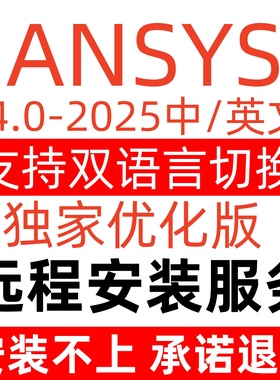 Ansys2024R1R2/2023软件远程安装2022fluent中文版workbench19.0