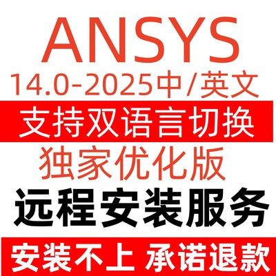 Ansys2024R1R2/2023软件远程安装2022fluent中文版workbench19.0