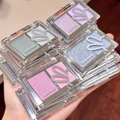 HYNTOOR黑兔眼影盘爆闪银色紫色