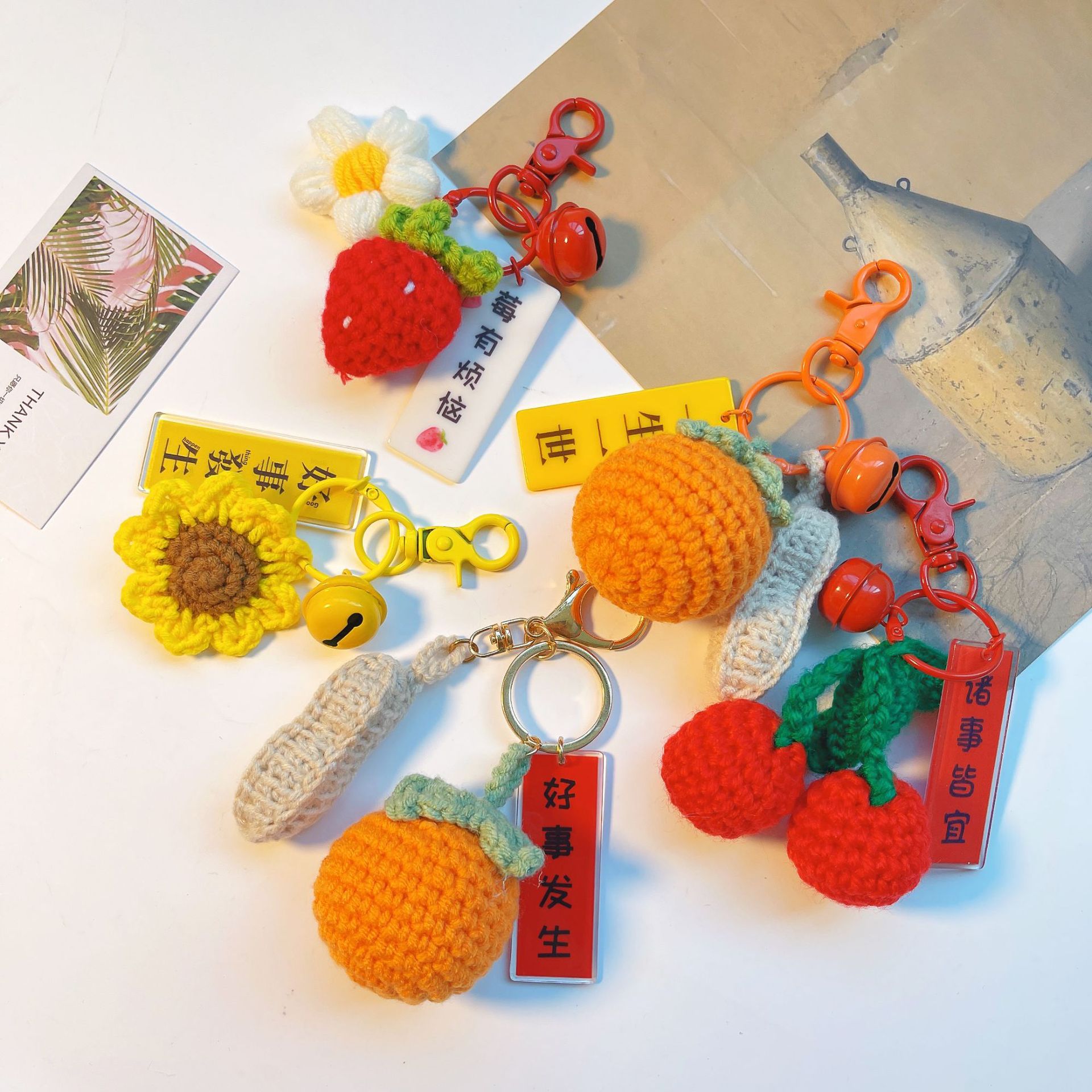 新款毛线钩织手工编织挂件好事
