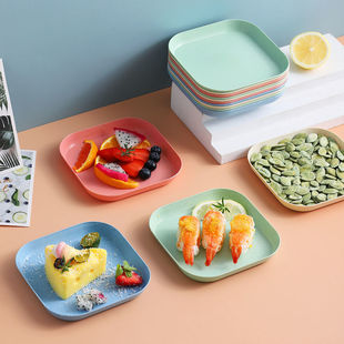 一件福利品支持密文打单小麦秸秆吐骨碟零食水果盘小碟子