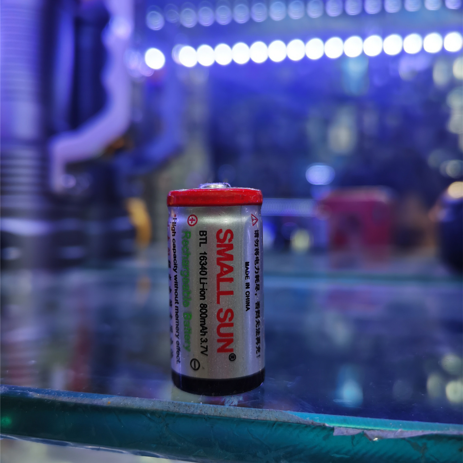 小太阳强光手电筒专用16340锂电