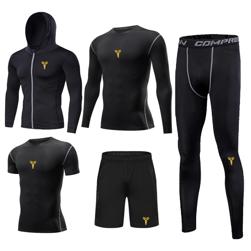 科比健身服男套裝四五件套速幹緊身衣跑步運動籃球訓練服裝健身房在類目 運動服/休閒服裝, 健身服裝, 健身套裝中 - 來自Buy2taobao.com提供專業的淘寶代購服務