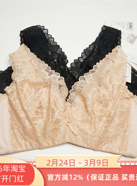 娅筑正品B62软钢圈超薄水晶杯CD杯2022新款大码大胸显小内衣文胸