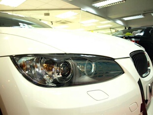 E92 饰条改装 M3碳纤维灯眉 大灯装 碳纤维灯眉 眼眉 适用于宝马