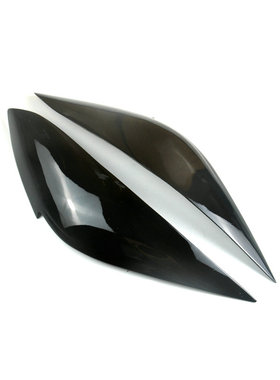 适用于21-22款4代新飞度GR9黑色树脂改装专用灯眉大灯装饰眼眉贴