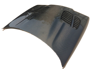 发动机盖 碳纤引擎盖 适用于宝马3系E36两门碳纤维开孔机盖 改装