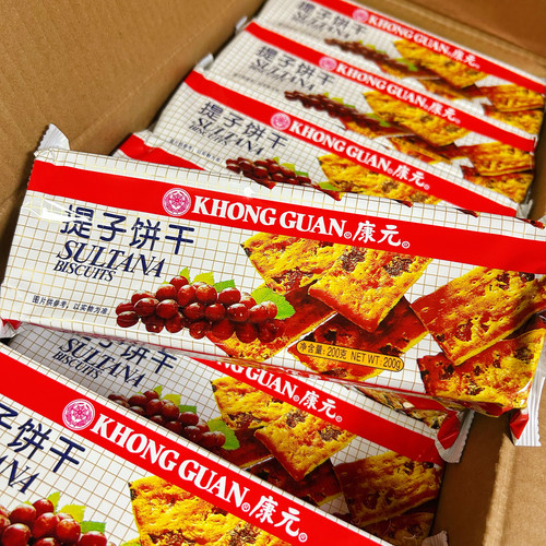 康元提子饼干200g特价正品零食糕点