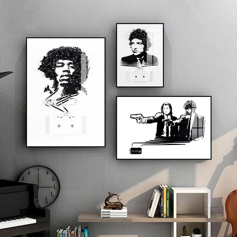 欧美歌星cd胶带装饰画卧室房间潮流歌手海报磁带挂画创意小众壁画