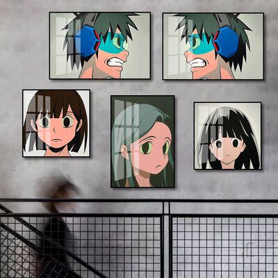 卧室创意装饰画动漫插画Aokizy