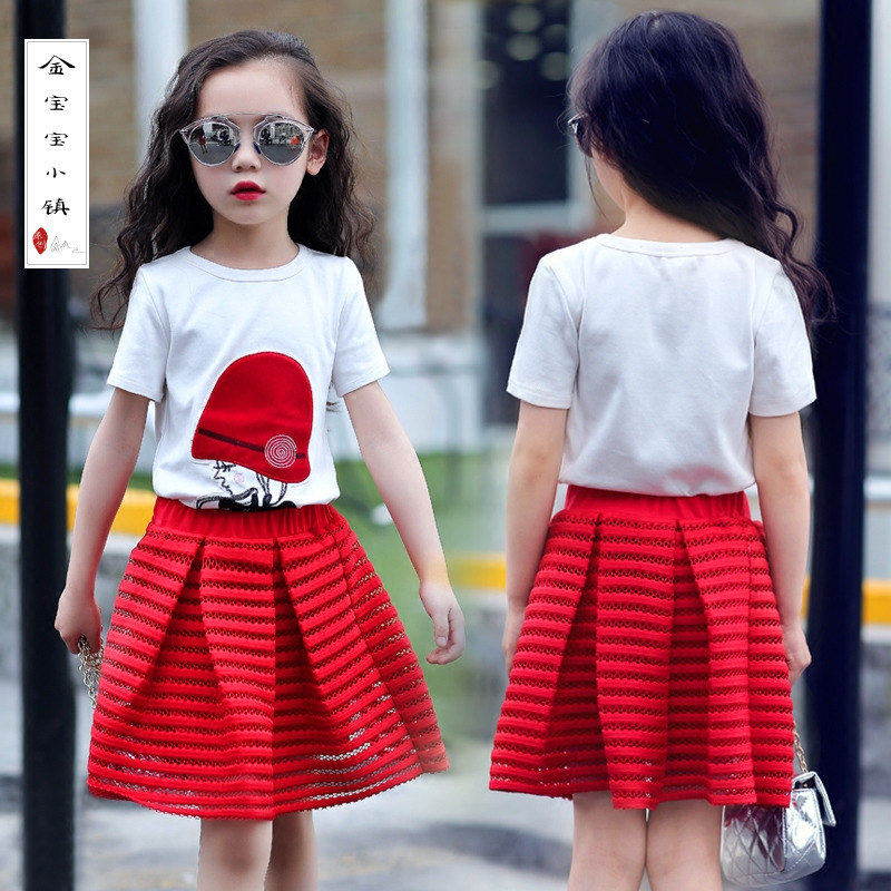 童装2019夏装新款韩版休闲女童中大童两件套潮儿童秋装套装女裙|ruв категории Детская одежда, костюм - от Buy2taobao.com для оказания профессиональной услуги покупки агента Taobao