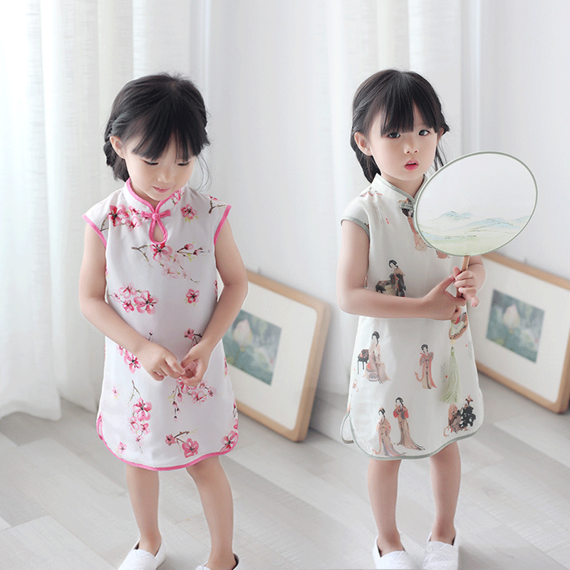 连衣裙宝宝汉服中国风女童旗袍