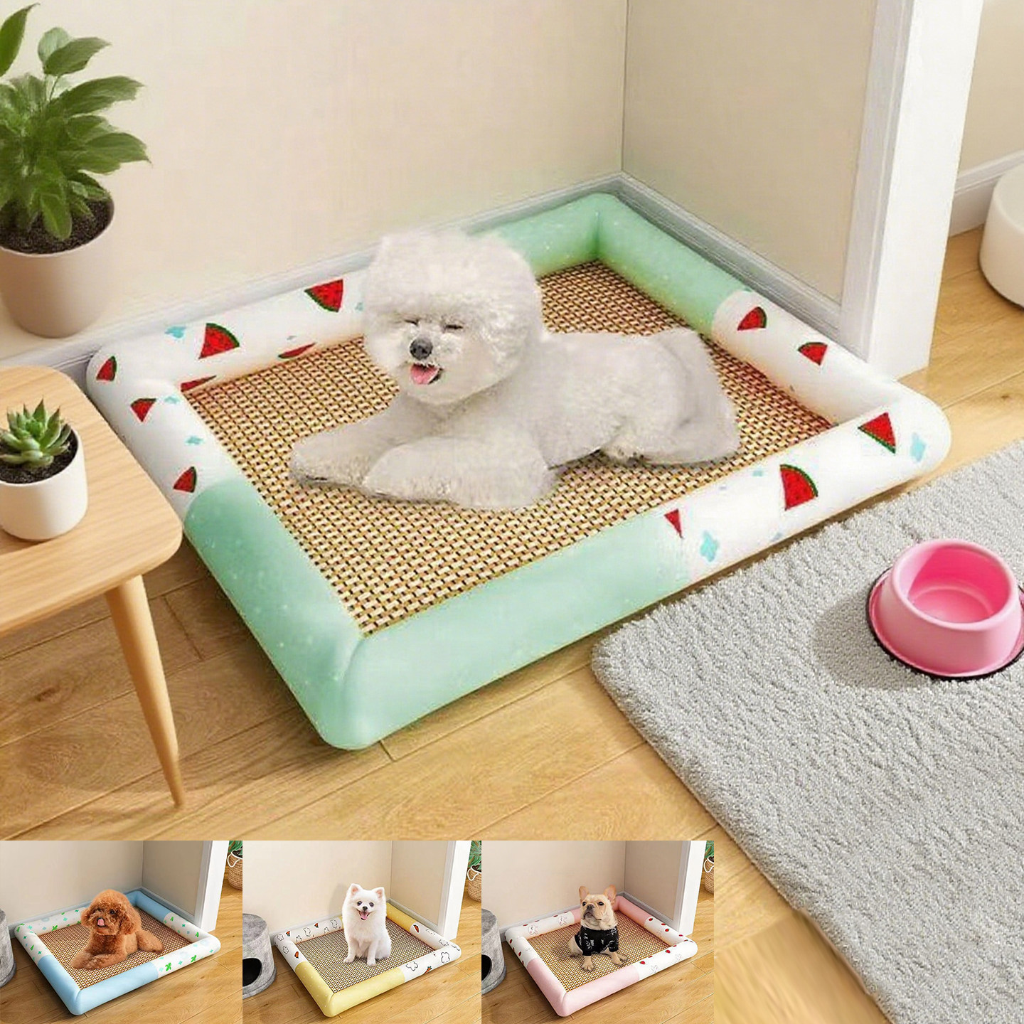 狗窝夏天睡垫凉席泰迪冰窝四季通用狗垫子猫垫子宠物猫咪冰垫凉窝